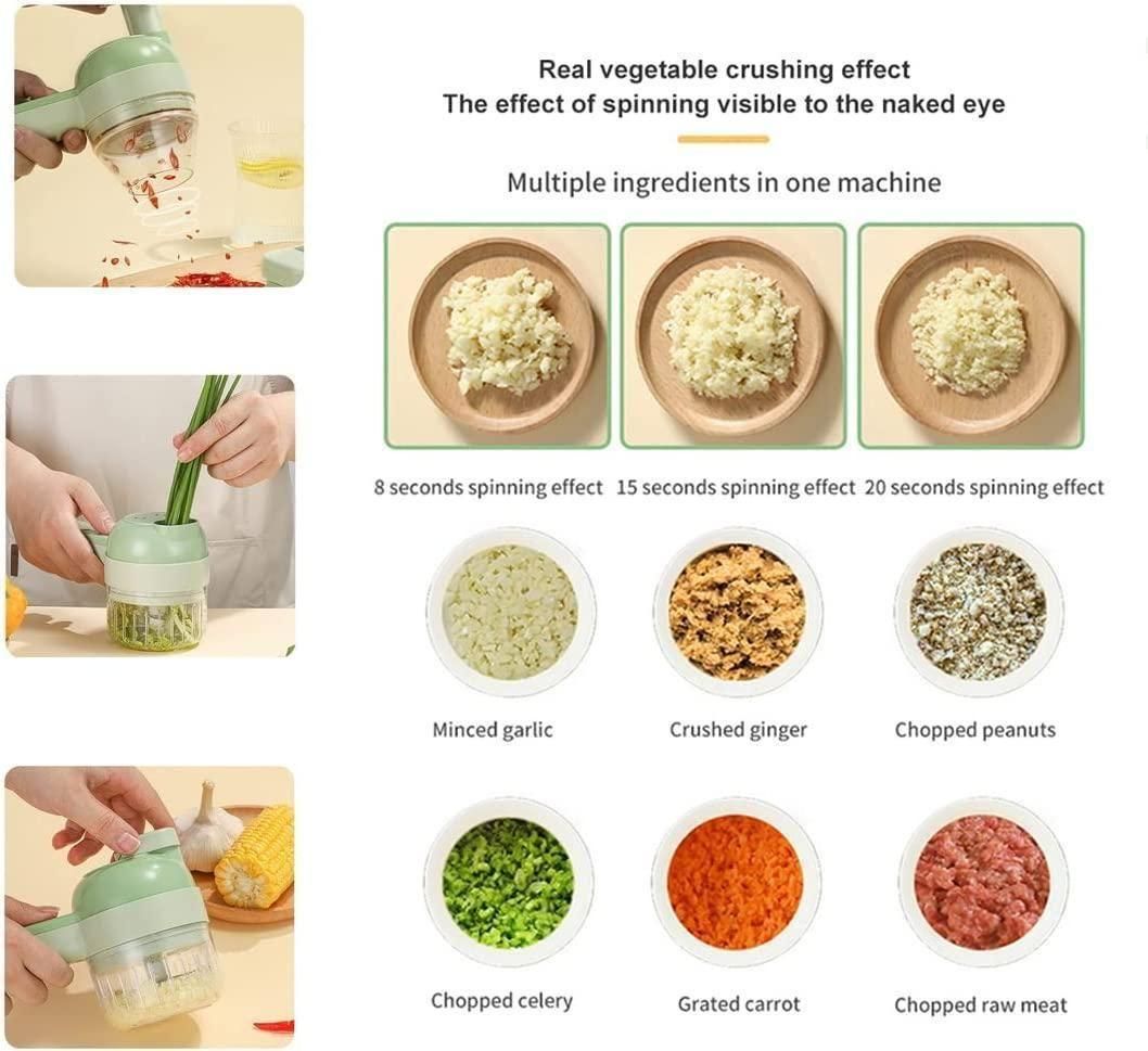 🥕 VegiPro 4-in-1 Electric Chopper